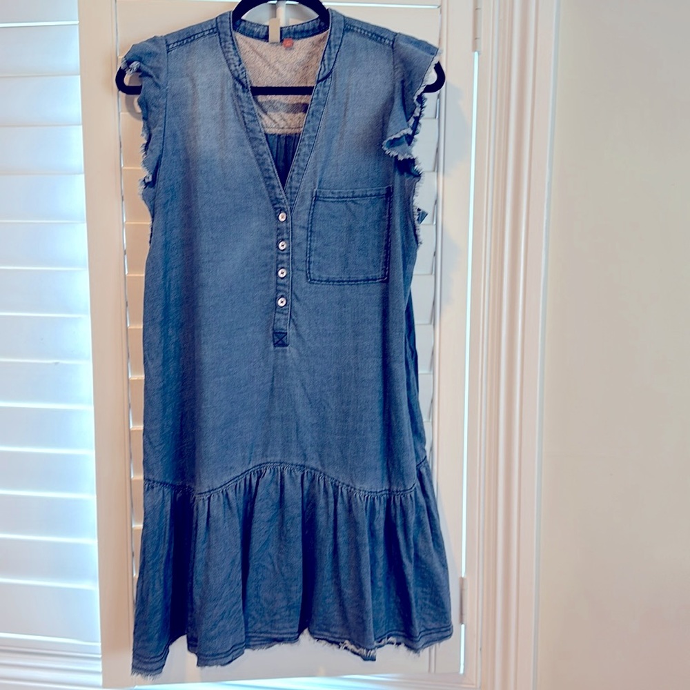 Pilcrow light denim dress